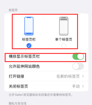 江城iPhone授权维修分享Safari浏览器如何切换标签栏位置 